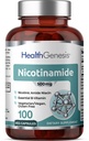 B-3 Nicotinamid 500 mg 100 Vcaps - Nicotinsyre Niacin Natural Flush- Free Vitamin Formel - Understøtter hud celle sundhed