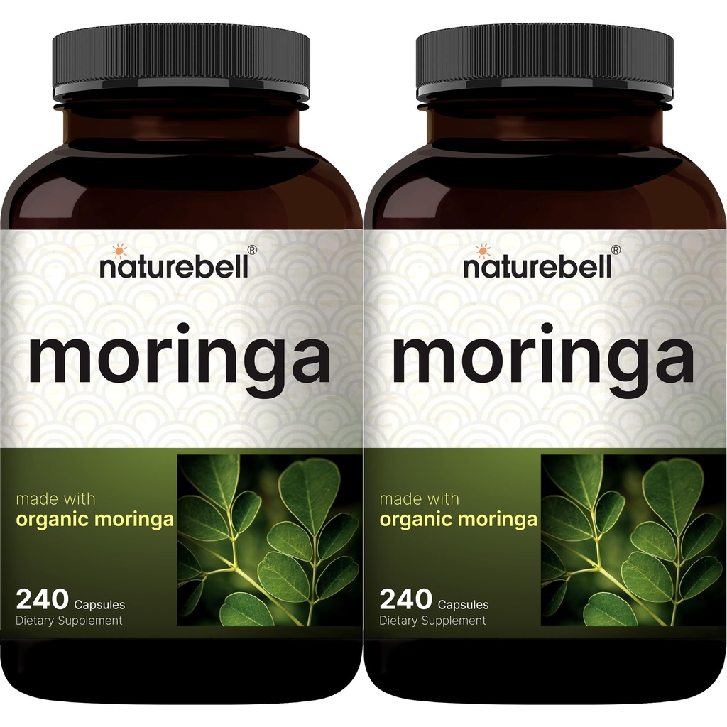 NatureBell Pure Moringa Kapsler 8.000mg Per Serving (2 Pack)