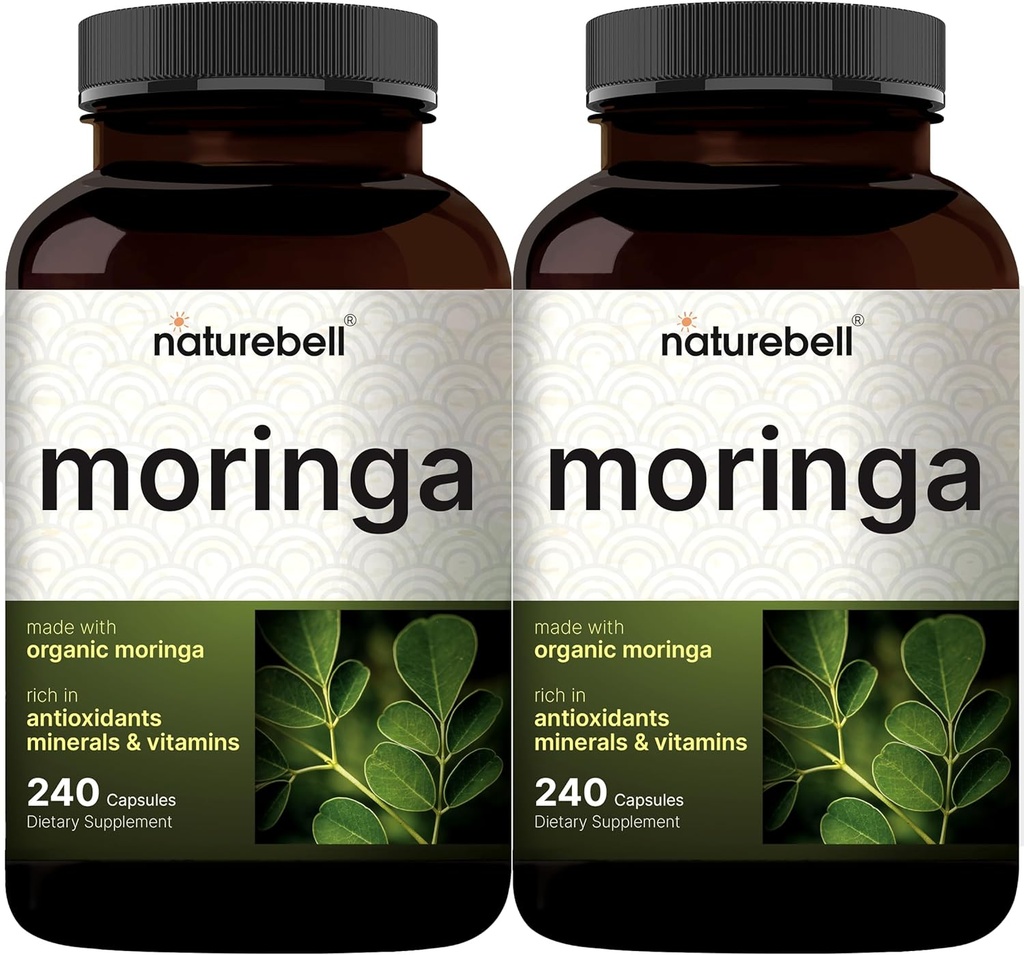 NatureBell Pure Moringa Kapsler 8.000mg Per Serving (2 Pack)