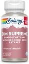 Solaray DIM Supreme 100mg 1 124; Menopause & østrogen Metabolisme Supplement med Broccoli Seed Extract 1 124; 90 VegCaps