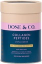 DOSE & CO. Pure collagen peptider til hår, hud & negle, unflavored - 10oz pulver supplement