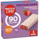 Protein One 90 Calorie Protein Barer, Jordbær og fløde, Keto Friendly, 5 Ct, 4.8 oz