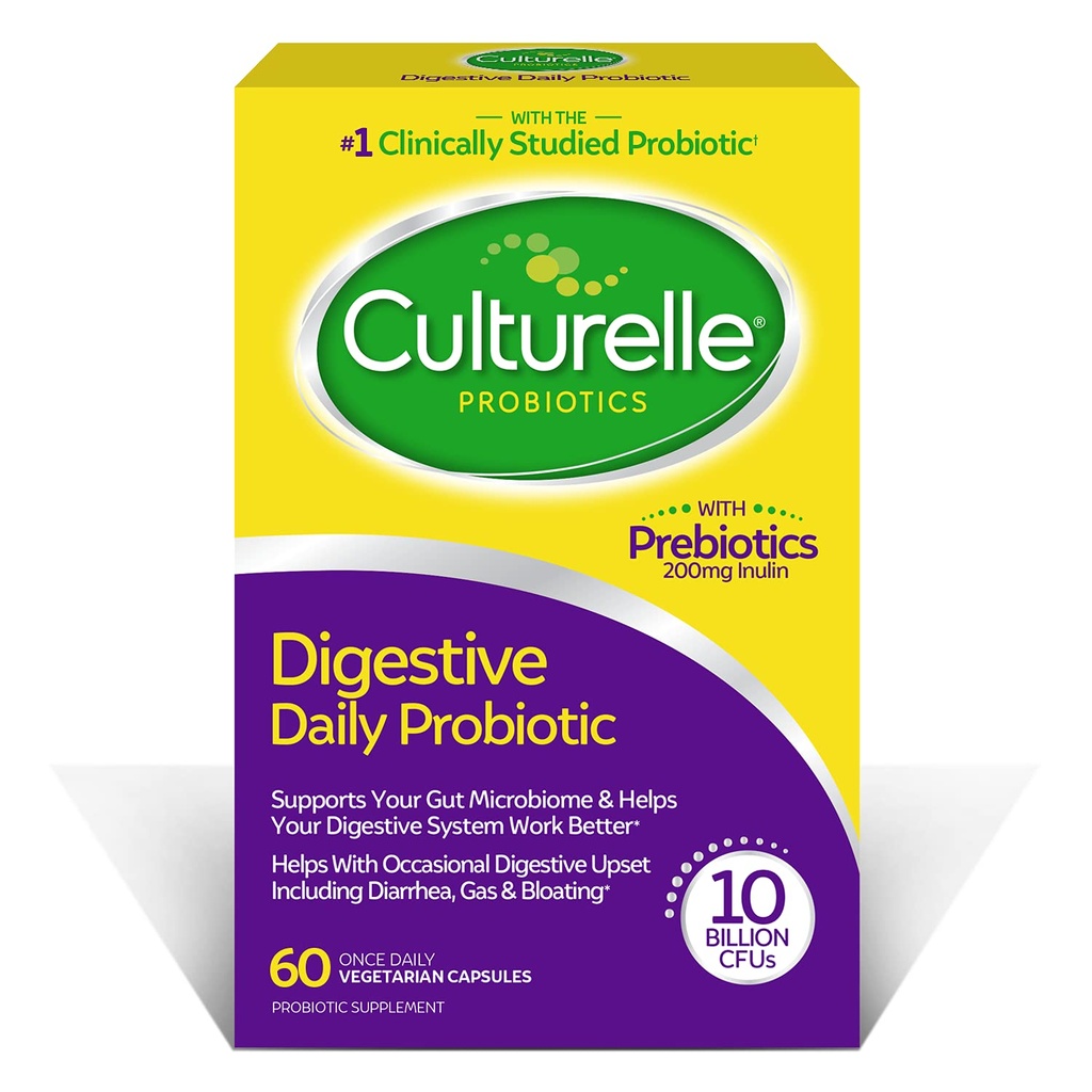 Culturelle daglige probiotiske, fordøjelige helbredskapsler, 60 greve