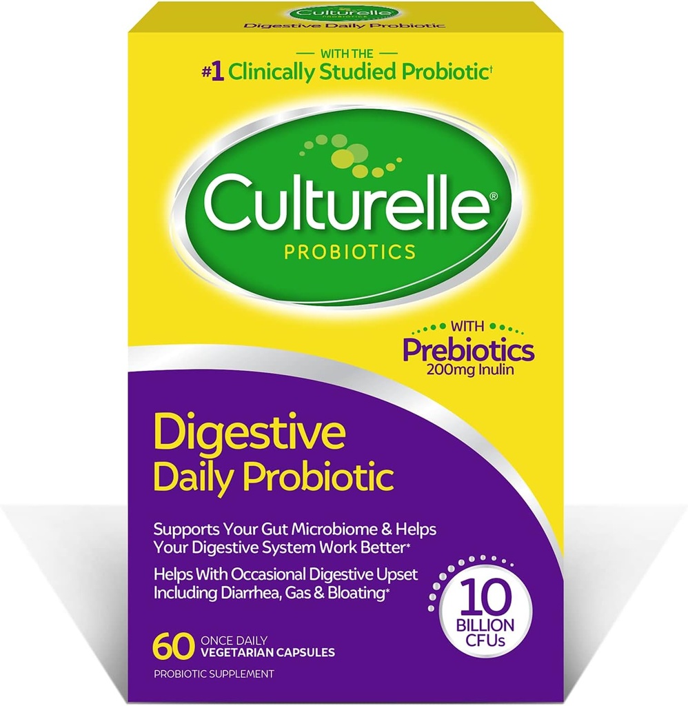 Culturelle daglige probiotiske, fordøjelige helbredskapsler, 60 greve