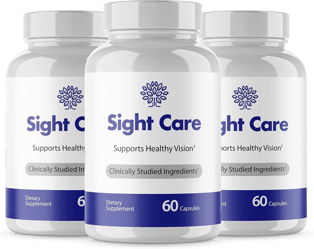 (Officiel 3 Pack) Syns Care Kapsler - SightCare Kapsler til Sund Vision Support Advanced Sunde Ingredienser Pro Kosttilskud Pastilla Syge Care Pills 3 Måned Supply (180 Caps)