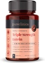 pureclinica Lutein 30mg med Zeaxanthin 1000mcg - Triple Strength Supplement, 90 tabletter (3måneders Tilgang)