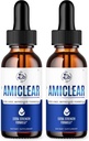 (2 Pack) Amiclear Drops - Officiel Formel - Amiclear Sund Support Ami Clear Advanced Drops, Amiclear Alternativ til piller Supplement Drops Ami Clear Drops Ny Formel 2023 (2 flasker)