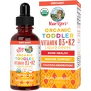 MaryRuth Organics D3-vitamin 124; K2-vitamin 124; D3-vitamin K2-dråber 124; K2-D3-vitamin Liquid Supplement for tandlæger 124; Kids Supplement for Calcium Absorption Strong Bones