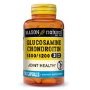 MASON NATURAL Glucosamine Chondroitin 1500 / 1200 med C-vitamin, understøtter fælles sundhed for normal fleksibilitet og mobilitet *, 100 kapsler, 1 måned Tilgang
