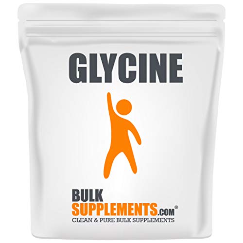 BulkSupplements.com Glycine Powder - Glycin Kosttilskud, Aminosyretilskud - Unflavored & Gluten Free, 3g per Serving, 1kg (2.2 lbs) (Pack of 1)