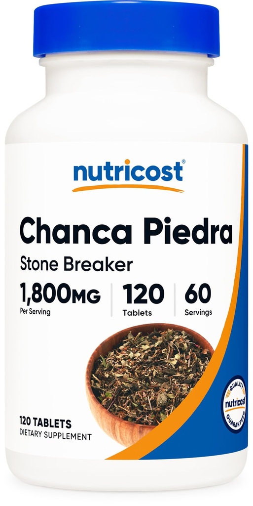 Nutricost Chanca Piedra Extract - Stone Breaker - 120 tabletter, 1800mg Per Servering, 60 Servering Per Flaske