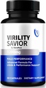 Virilitet Savior kapsler til mænd, Officiel VirilitySavior Mand Formel, Premium piller til Max ydeevne og tillid, All- Natural Support til Samlet Sundhed og Wellness Anmeldelser (60 Kapsler)