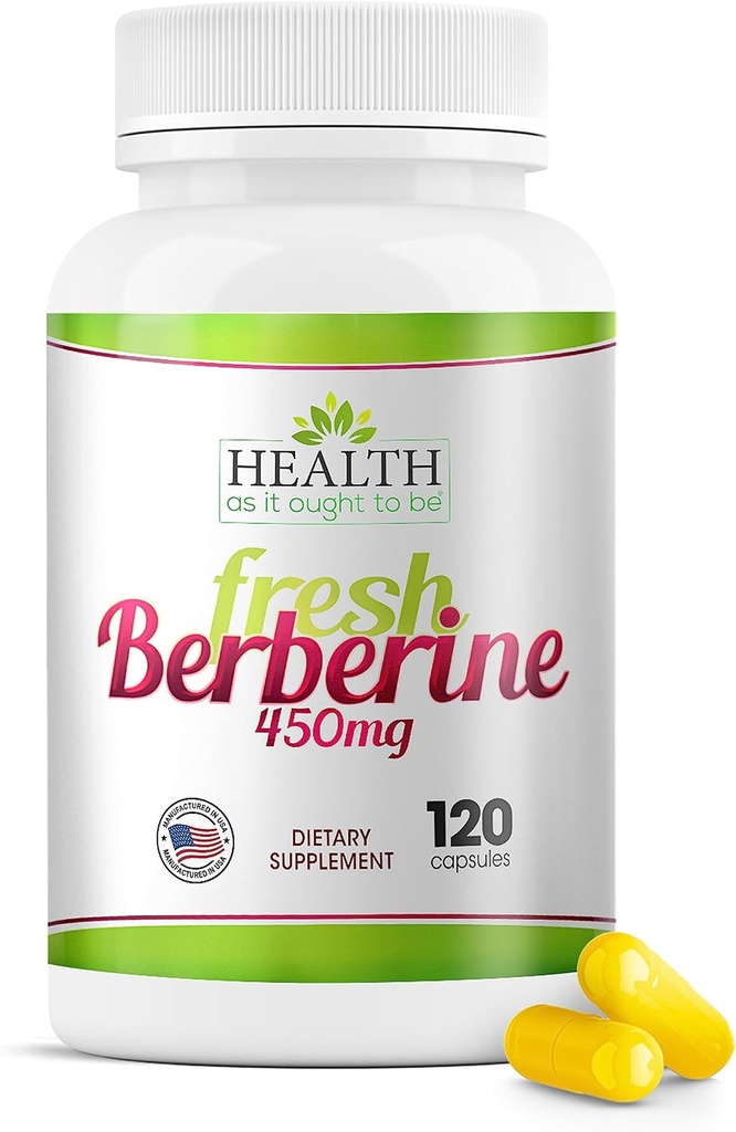 Sundhed som det bør være frisk berberine 450mg tillæg 124; Indeholder kun berberine