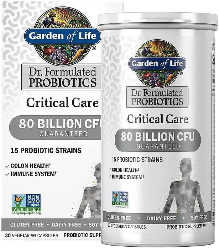 Livets have Dr. Formuleret Probiotika Kritisk Care 80 Millioner CFU 15 Strops Colon Sundhed og Immunsystemet, 30 Kapsler