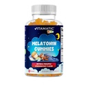 Vitamatic Sugar Free Kids Melatonin 1mg, 90 Gummies, Ananas & passionsfrugt Flavored Gummies, 90 dages forsyning