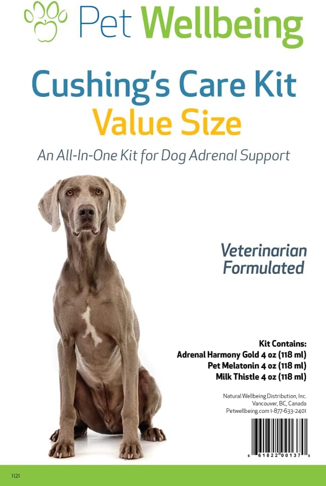 Pet Wellbeing Adrenal Care Kit for Hunde - Omfattende Adrenal Support & Cortisol Balance for Hunde - Dyrlæge-Formuleret Value Størrelse