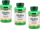 Nature Bounty Biotin 5000mcg 150 Rapid Release Softels (Værdi pakke af 3)