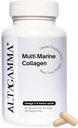 Marine Collagen Peptider - Marine Collagen for kvinder & mænd - Multi Collagen Peptider - Hår, hud, negle & Joints - Multi Collagen Protein & Vitaminer - Organic Collagen Peptider, 60 Collagen kapsler