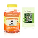 Spring Valley Extra Strength Vitamin C Immunsundhed Kosttilskud Vegetarisk Gummies, Orange, 500 mg, 120 Greve + Eksklusiv VitaMax Vitamin Guide (2 genstande)
