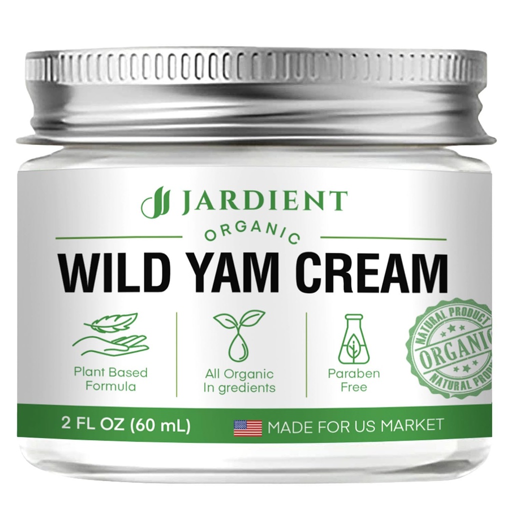 Wild Yam Cream Hormone Balance: Natural Formel for menopause Relief & Menstrual Support Like Hot Flashs Night Sweats -2 Oz
