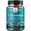 Gratis formular L Tyrosin 1000mg Per Servering - Høj styrke L -Tyrosin Supplement for energi og fokus support - Aminosyre Nootrop Supplement for fokus opmærksomhed og kognition - 240 Tæl