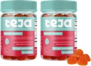 TEJA immunsupportgummier til Teens med D-vitamin, VIT C, Zink og Acerola. Lavt sukker supplement, Daglig Immunitet Multivitamin til alder 12- 17 Teenagere til voksne. 30 Gummies (2 Pack)