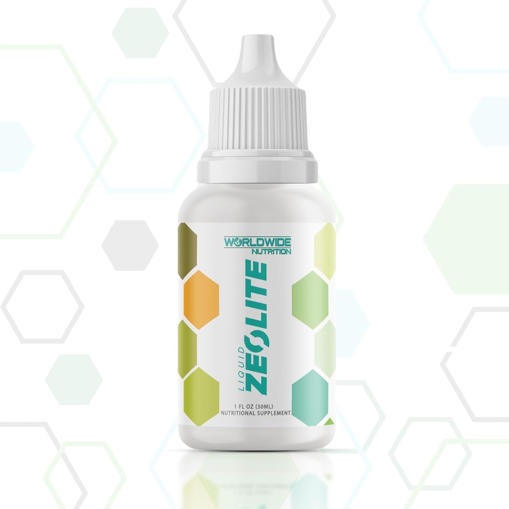 Worldwide Nutrition Liquid Zeolite Drops - Zeolite Rengøre dit immunsystem - Natural Energy and Gut Health Supplement - fremmer pH balance - 1 fl oz (60 Servere pr Container)