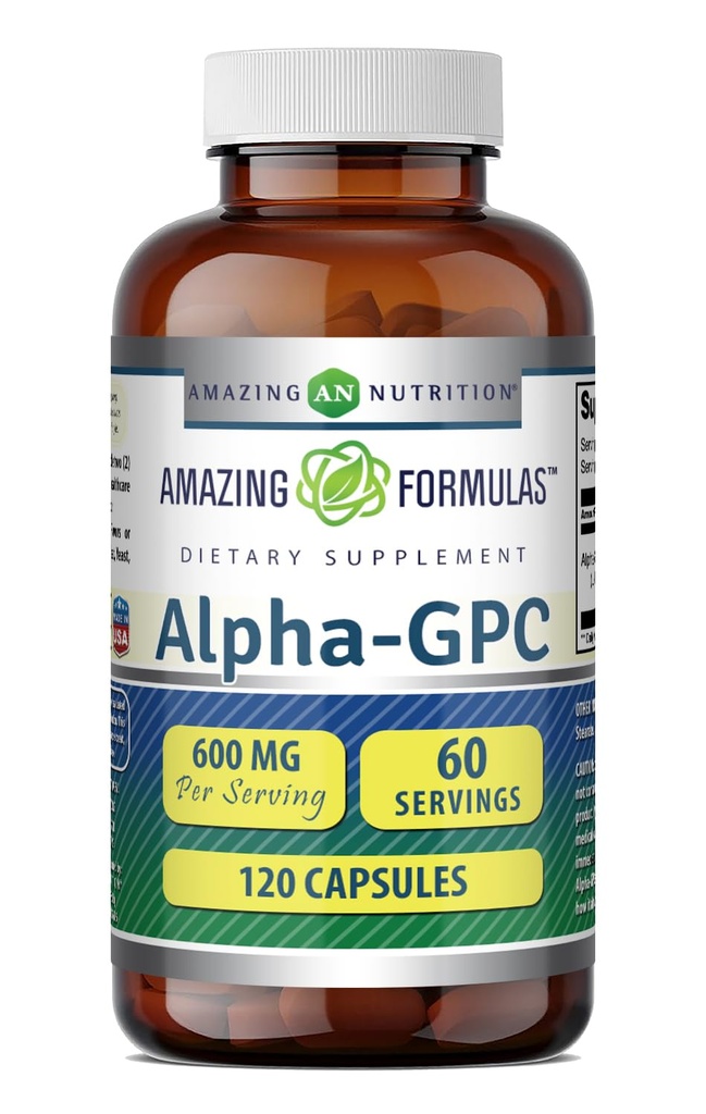 Amazing Formulas Alpha GPC Supplement Note 124; 600 Mg Per Serving