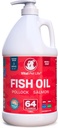 Fiskeolie til hunde - Sund hud & Coat, Salmon, Pollock, Alle naturlige supplement til kæledyr, kløende kløende Allergi & Inflammation Defense, Omega 3 EPA DHA, Brain & Heart Health, 64 oz