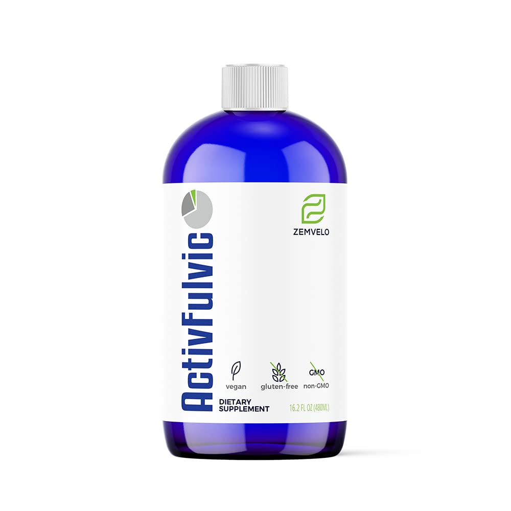 ActivFulvic - Fulvic Acid Liquid Supplement- 124; 32- Day Supply - 124; fordøjelsestilskud 124; Forstærket næringsstofabsorption 124; Natural Detox