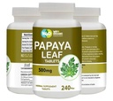 Papaya Leaf Extract Capsules (Tablets) - 500 mg 240 Pills, Supports Platelet Immunity & Digestion - 60 Days Supply