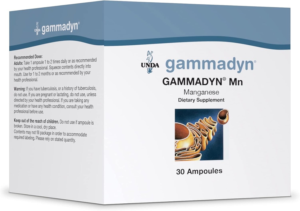 UNDA GAMMADYN Mn Mn 124; Manganoligo- Element Supplement Mn 124; 30 Ampuller
