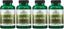 Swanson Acai Berry Antioxidant Support 500 Milligram 120 Kapsler (4 Pack)