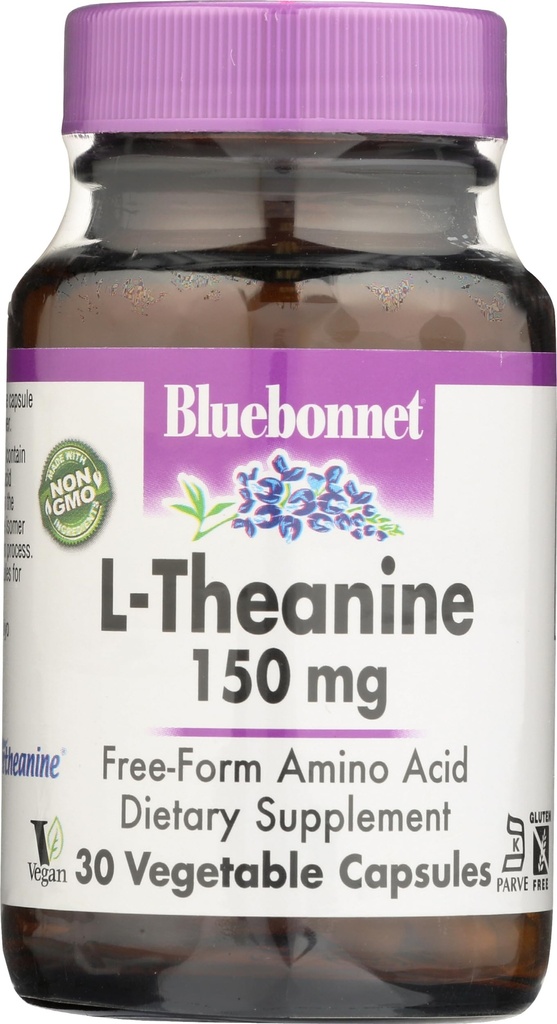 Bluebonnet Nutrition L- Theanine 200 Mg, 30 Ct