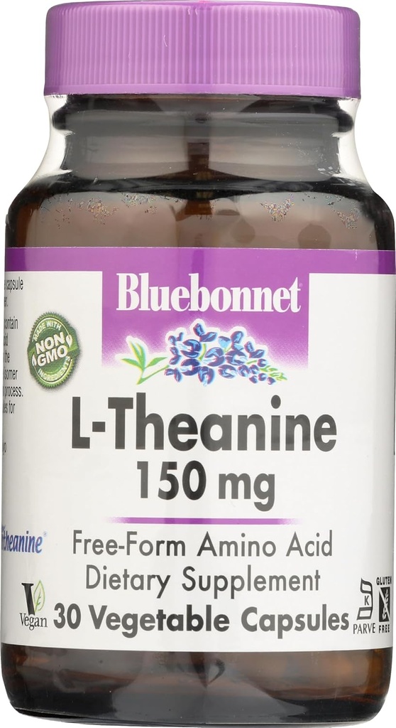 Bluebonnet Nutrition L- Theanine 200 Mg, 30 Ct