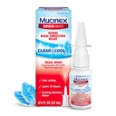 Mucinex Sinus- Max Nasal Spray Decongestant, 12 timers Over- The- Counter Medication Næse Spray til Sinus Relief, Nasal Decongestants til voksne & Sinus Congestion, Cooling Menthol, 0,75 Fl Oz