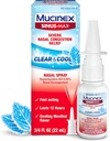 Mucinex Sinus- Max Nasal Spray Decongestant, 12 timers Over- The- Counter Medication Næse Spray til Sinus Relief, Nasal Decongestants til voksne & Sinus Congestion, Cooling Menthol, 0,75 Fl Oz