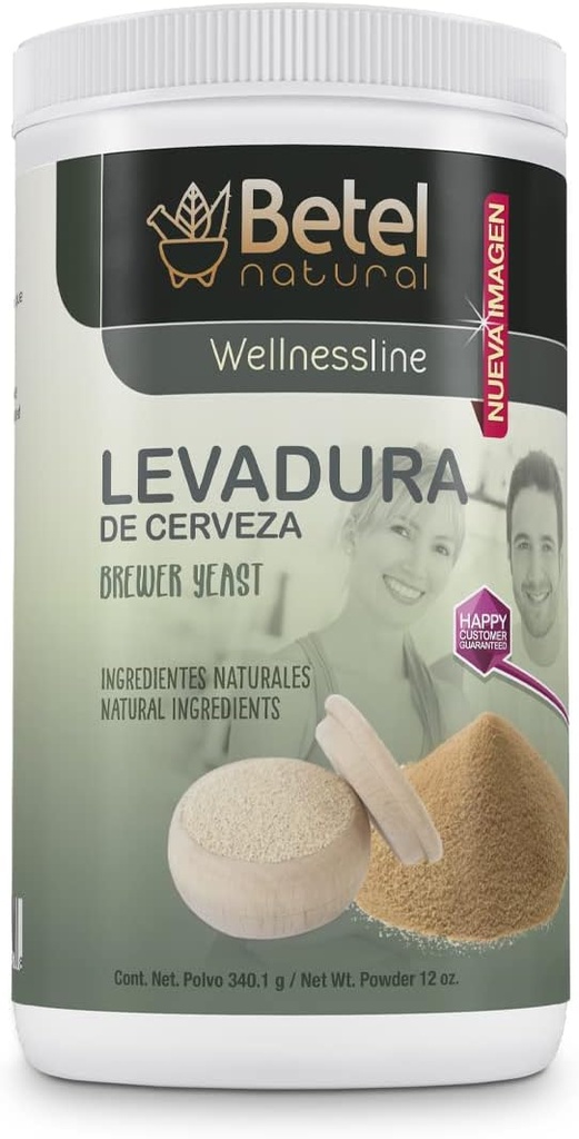 Levadura de Cerveza Polvo against 124; Brewers Yeast Powder af Betel Natural Shape 124; Sund kilde til B vitaminer og mere 124; debiteret - 12 Ounce