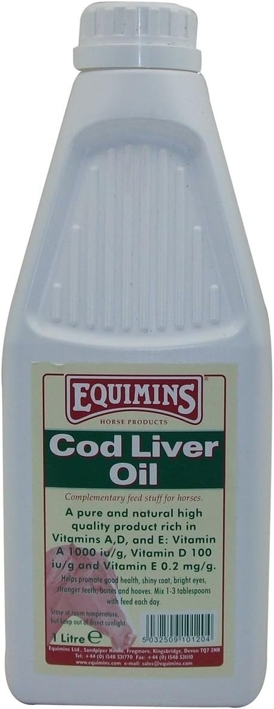 Hestetilskud Torsk leverolie 1 Liter