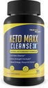 Keto Maxx Cleanse 3X - Keto Friendly Cleanser - 90 dages forsyning - Rense & Detox support - Hjælp Flush Waste, Toksiner, & Urenheder - Hjælp fordøjelse, Gut Sundhed, & Reduceret inflation - Boost Energy
