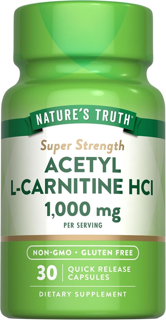 Nature 's Truth Acetyl L- Carnitin 1000mg Supplement