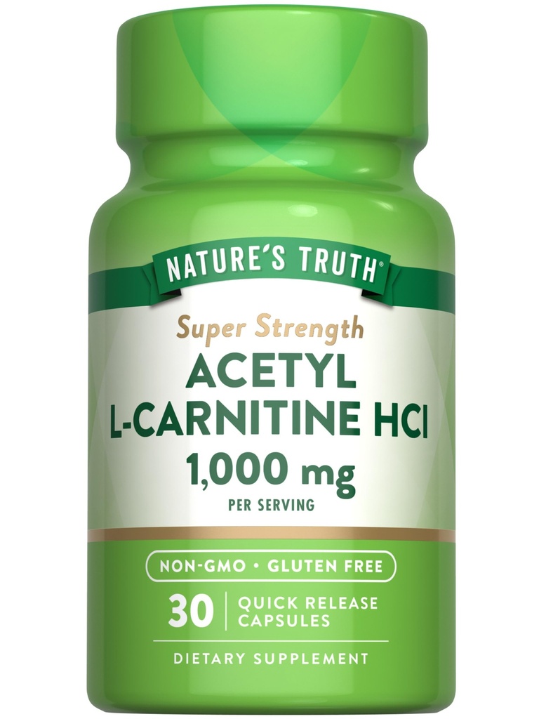 Nature 's Truth Acetyl L- Carnitin 1000mg Supplement