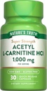 Nature 's Truth Acetyl L- Carnitin 1000mg Supplement