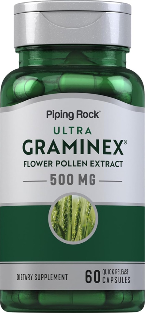 Piping Rock Graminex Flower Pollen Extract be 124; 500mg