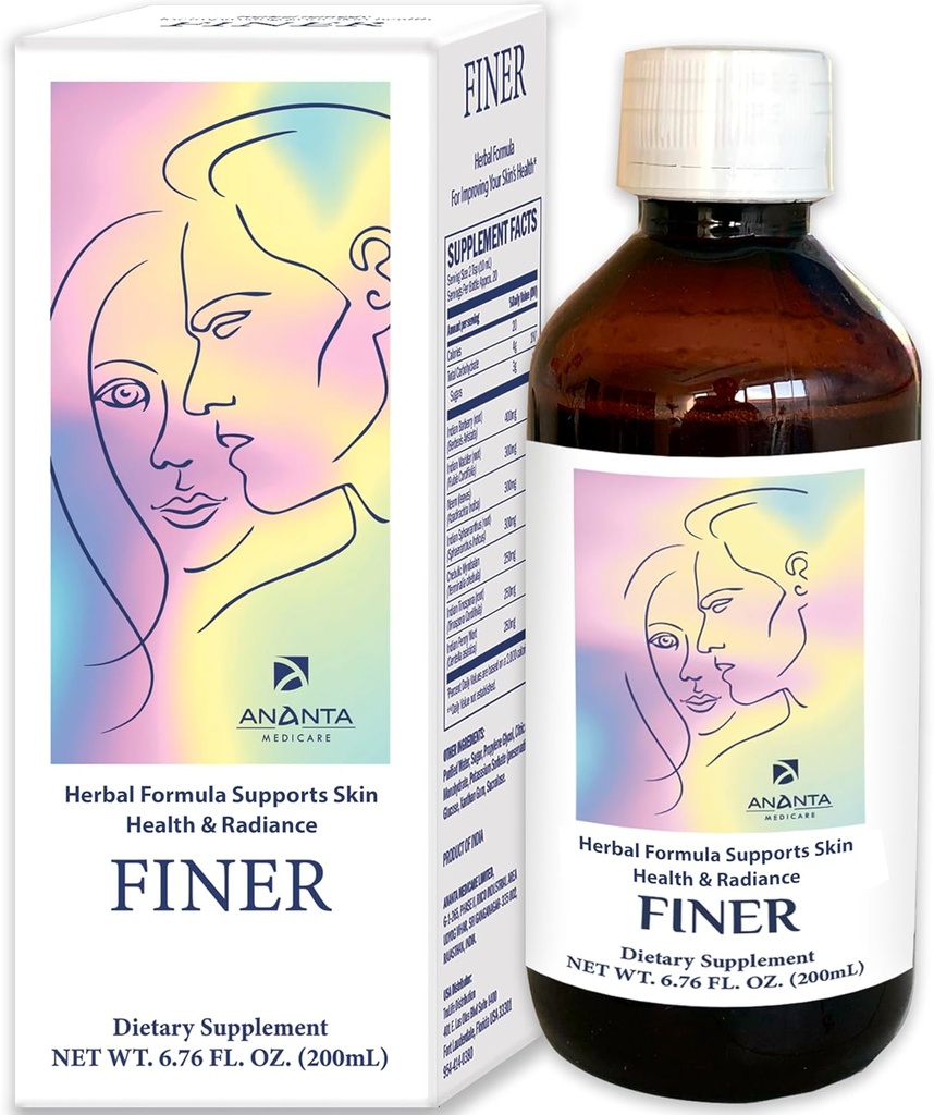 Finere hud sundhed supplement flydende tillæg, naturlig formel, 6.76 Oz