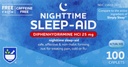 Rite Aid Nighttime Sleep Aid Diphenhydramin HCI 25 mg, 100 Mini Caplets ttesmå 124; Non-Habit Danning Sleep Support 124; Best Sleep Aid for Insomnia • 124; Insomnia Relief og Angst Relief poster Naturlig Sleep Aid