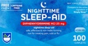 Rite Aid Nighttime Sleep Aid Diphenhydramin HCI 25 mg, 100 Mini Caplets ttesmå 124; Non-Habit Danning Sleep Support 124; Best Sleep Aid for Insomnia • 124; Insomnia Relief og Angst Relief poster Naturlig Sleep Aid