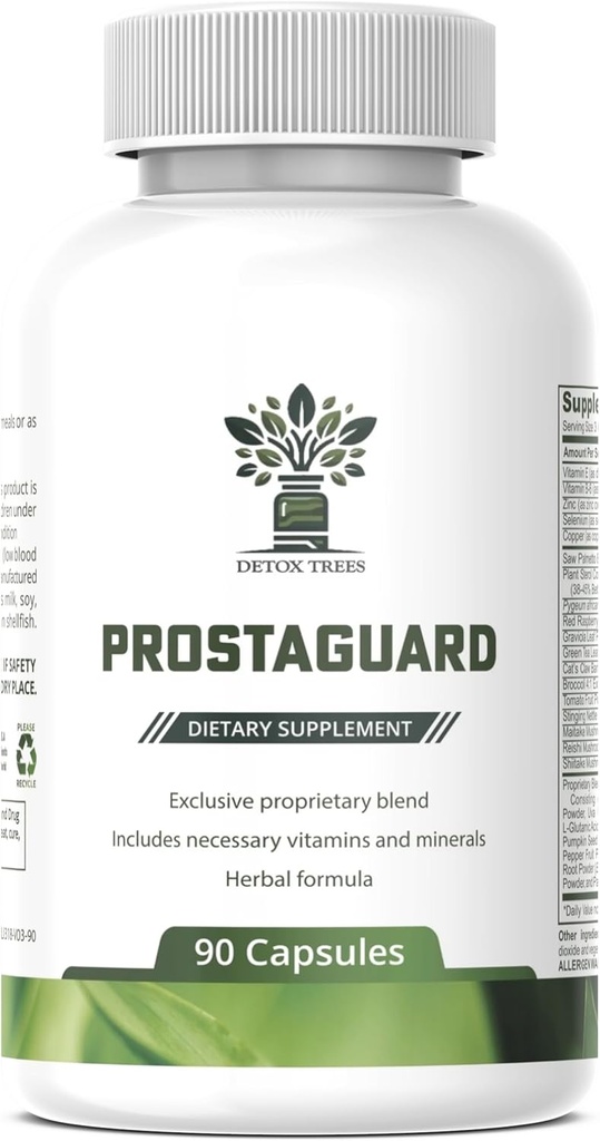ProstaGuard Prostata supplement - Prostata Kosttilskud til mænd med Saw Palmetto ekstrakt, Pygeum Africanum, Beta sitosterol og zink til Prostata sundhed & Urinary Tract sundhed