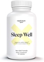 Søvnbrønd Natural Sleep Aid - Ikke-Habit formel supplement for voksne w / Magnesium, L-Theanin, GABA & Serotonin - Sovestøtte supplement for voksne (60 kapsler, 30 Servere)